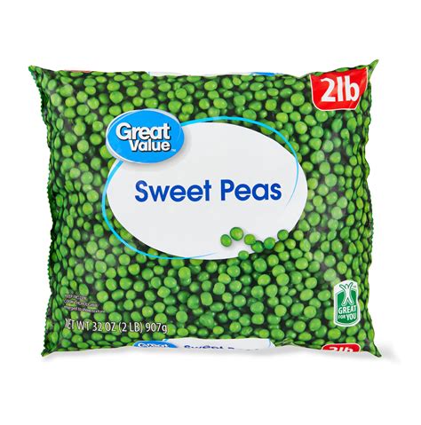 Peas walmart - Great Value Frozen Sweet Peas, 12 oz Steamable Bag. $1.12 9.3 ¢/oz. Price when purchased online. Add to cart. Pickup, today at. Sacramento Supercenter. Aisle A6. Delivery from store. Check eligibility. 